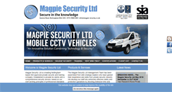 Desktop Screenshot of magpie-security.co.uk